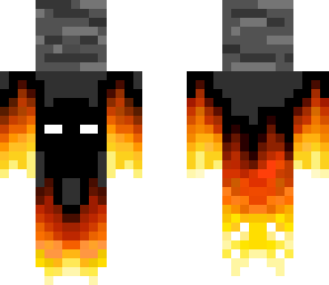 flaming skeleton