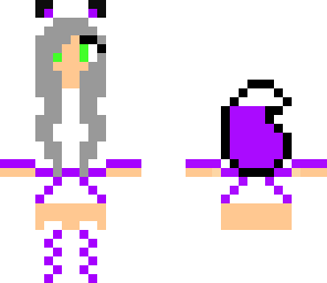 grey and purple fox