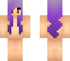 curly purple hair girl base