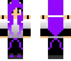 girl with purple hair
