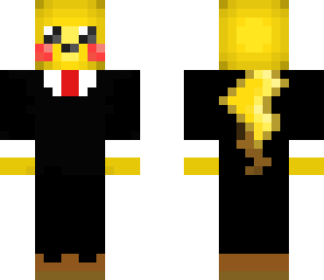 picachu in suit