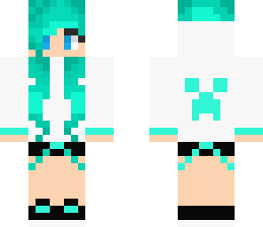 teal creeper girl