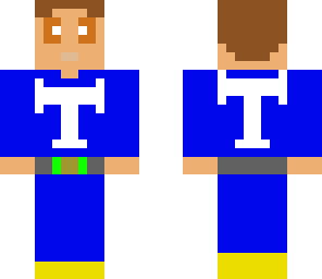 my awesome green team letter t