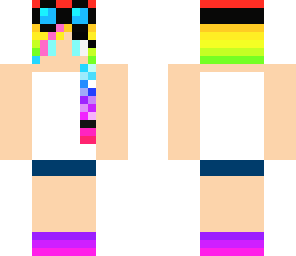 rainbow summer girl