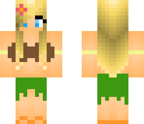 blonde hula dancer