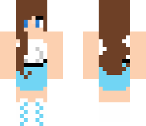 girl with blue dress
