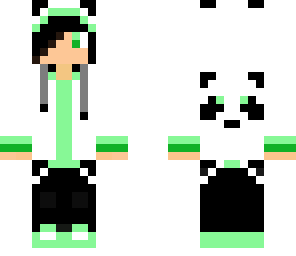 green panda man
