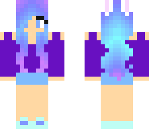 blue and purple bunny