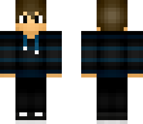 capuz azul e preto