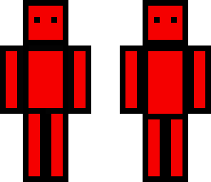 skin cubos rojos