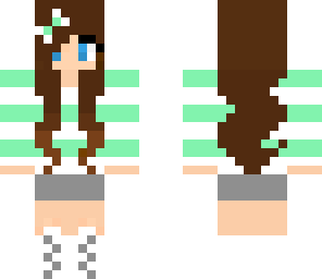 green girl skin