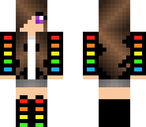 rainbow stripe girl