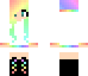 edited rainbow girl