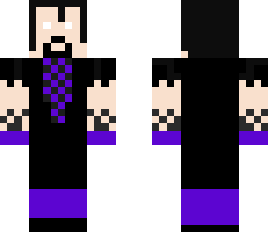 undertaker old school purple attire