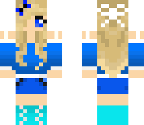 blue girl