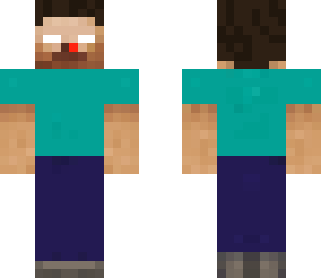 just herobrine wearing checkered headphones
