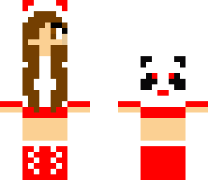 brunette panda girl
