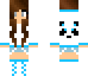 blue panda girl