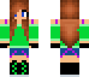 cute green girl