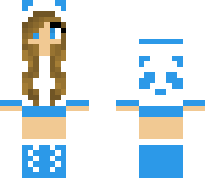light blue panda