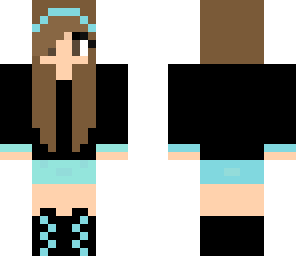 neon blue girl