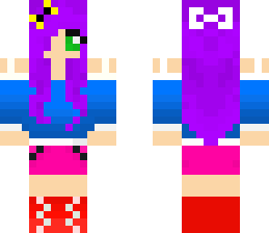 random colorful girl