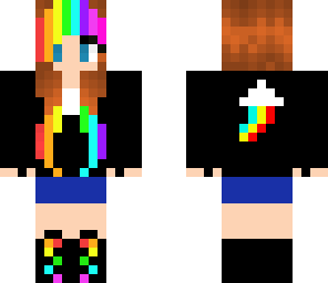 a and a rainbow girl