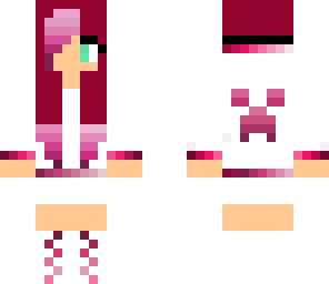 pink creeper girl with headphones