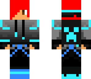 red haired blue boy