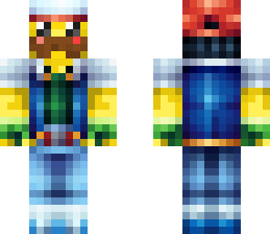 pika ash with a mustache