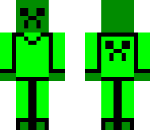 creeper in a creeper hoodie