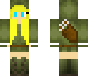 blond girl archer