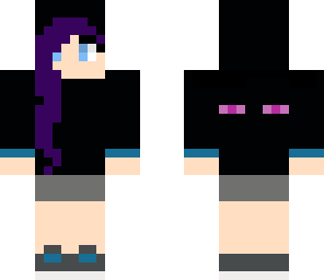 purple haired ender girl