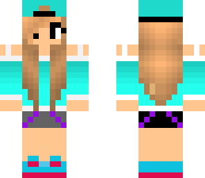 blue girl skin