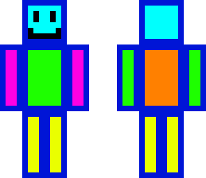 fun neon party stick person