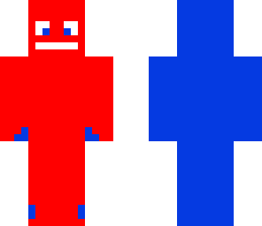 red and blue