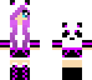 purple panda girl