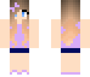 purple summer girl