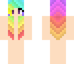 rainbow hair base 2