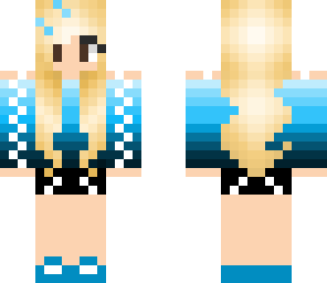 cute blue girl