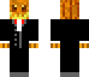 pumpkin man in a suit