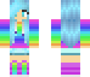 rainbow dj girl
