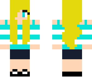 adorable girl with a teal striped shirt