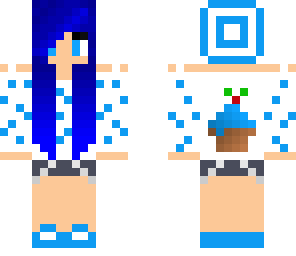 cupcake girl blue