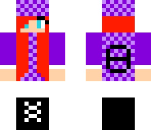 purple race horse girl