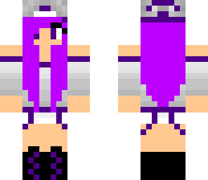 purple haired girl