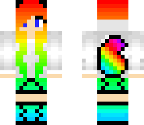 rainbow fox girl