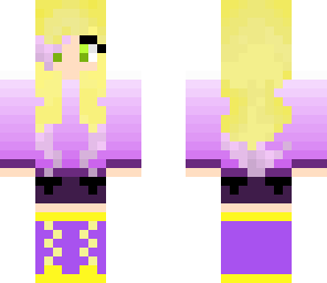 purple and yellow girl