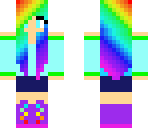 cute rainbow girl edit