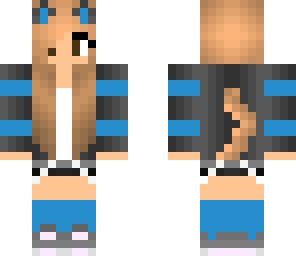 blue cat girl